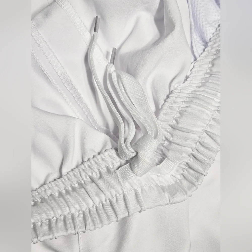 Northyard Men's Athletic Performance Shorts White Zip Pocket 2XL‎ NWT